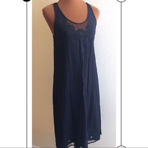 🔵 3/$20 Black Subtle Floral Detail Midi